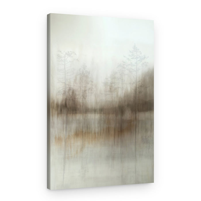 Misty Forest Reflections – Canvas Print