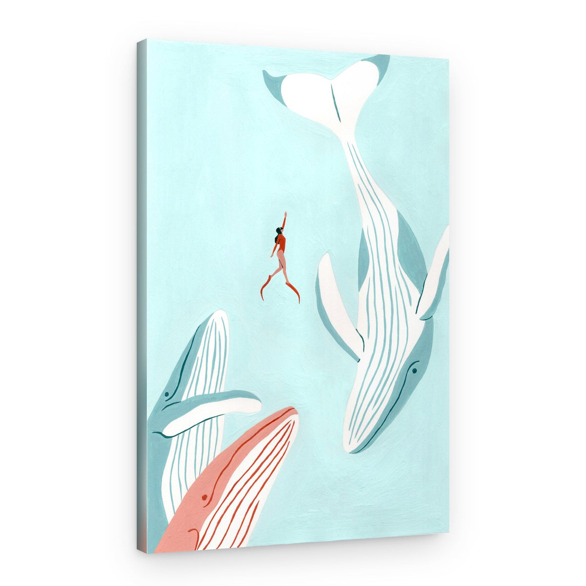 Swimming With Giants – Canvas Print