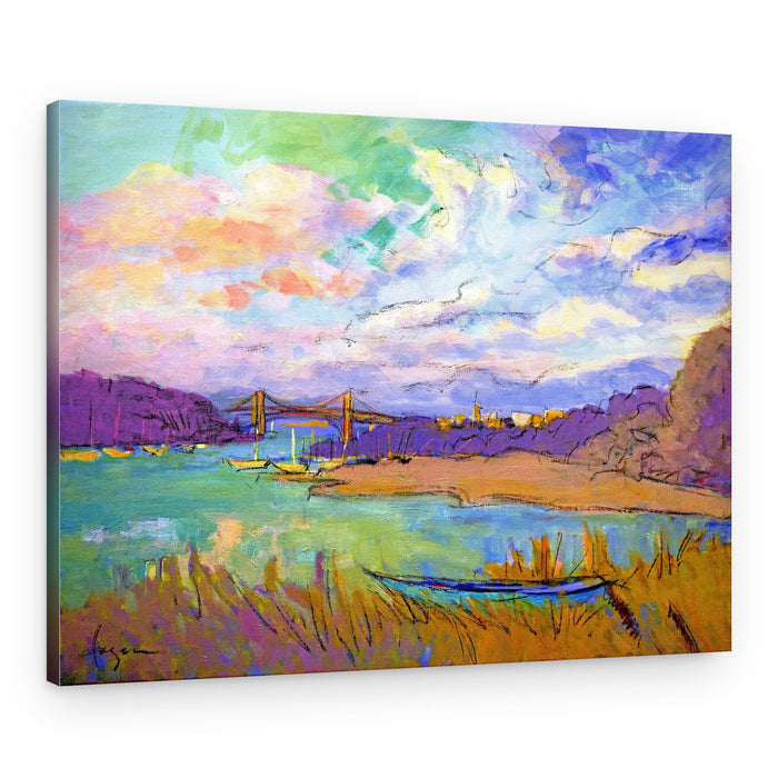 Serene River Skies – Canvas Print