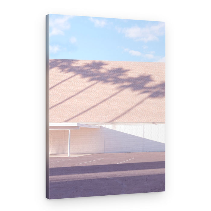 Sunny Palm Shadows – Canvas Print