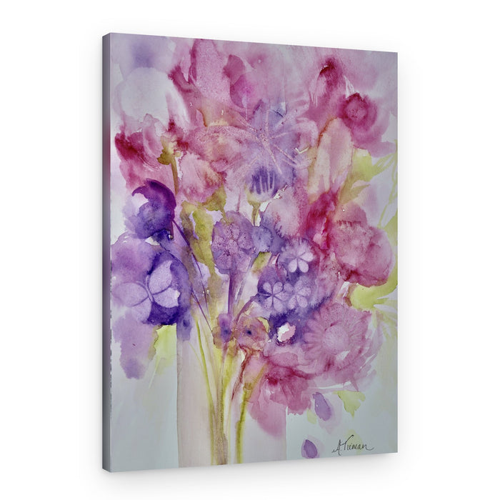 Dreamy Watercolor Blooms – Canvas Print