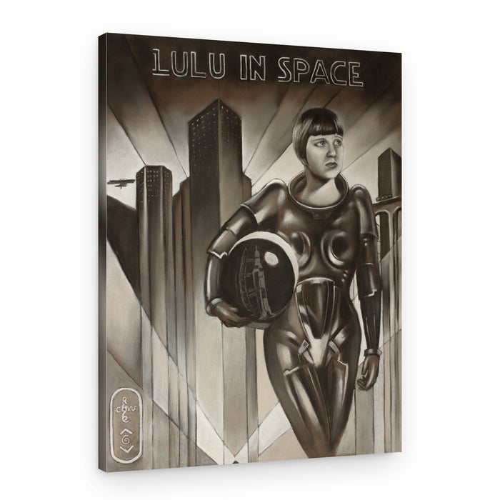 Art Deco City Astronaut – Canvas Print