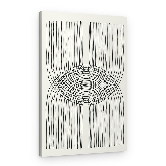 Abstract Wavy Lines – Canvas Print