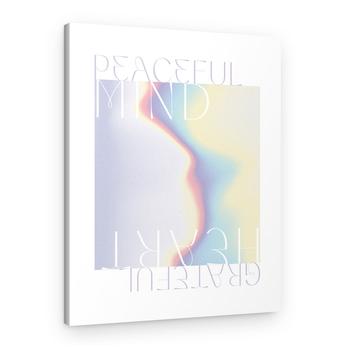 Peaceful Mind Grateful Heart – Canvas Print