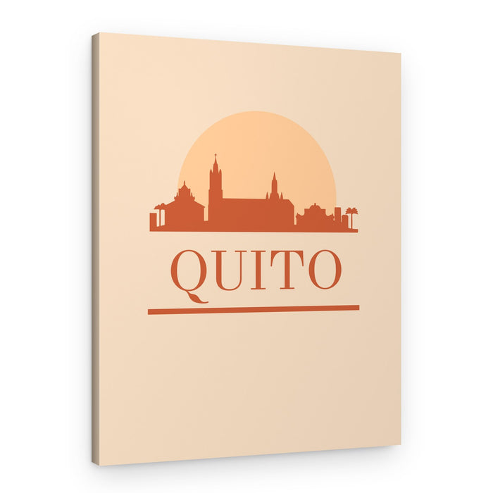 Quito Sunset Skyline – Canvas Print