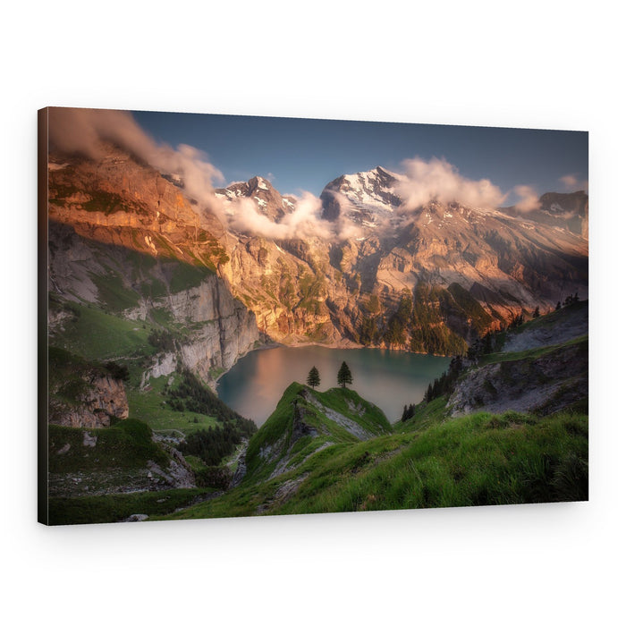 Majestic Mountain Lake – Canvas Print