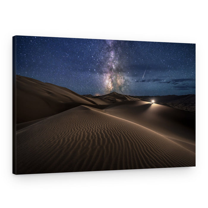 Milky Way Desert Night – Canvas Print