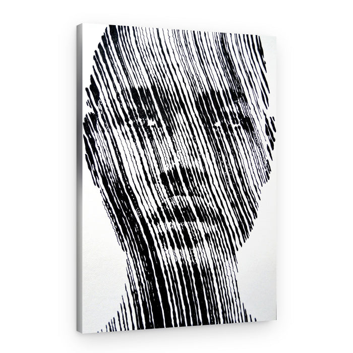 Abstract Line Portrait – Canvas Print