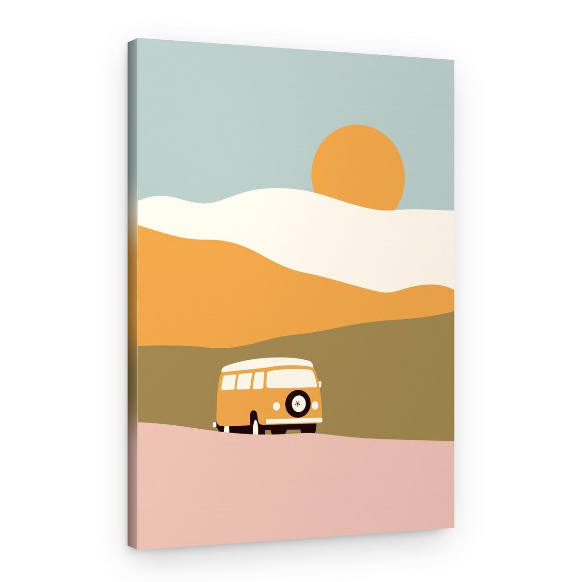Desert Van Adventure – Canvas Print