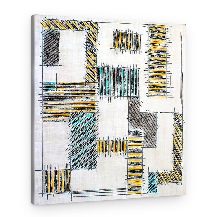Bold Geometric Lines – Canvas Print