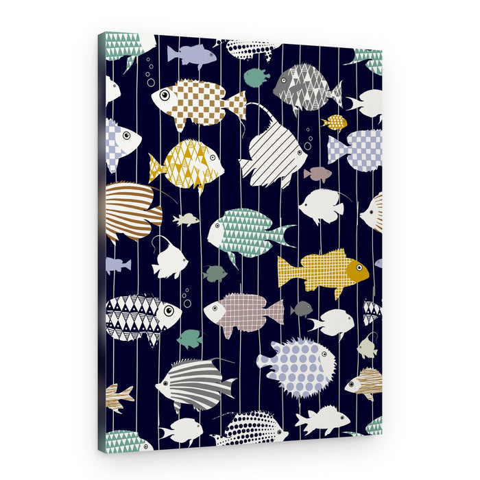 Whimsical Ocean Fish – Canvas Print