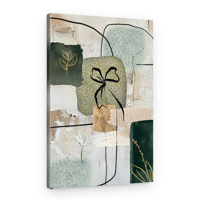 Earthy Botanical Abstract – Canvas Print