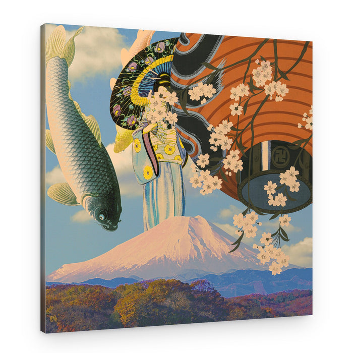 Sakura Koi Fuji Dream – Canvas Print