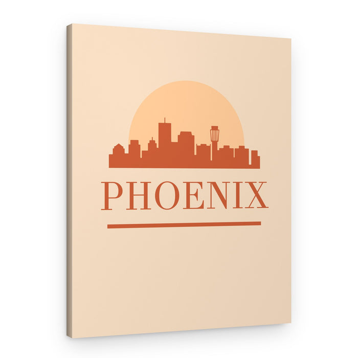 Phoenix City Skyline Sunset – Canvas Print