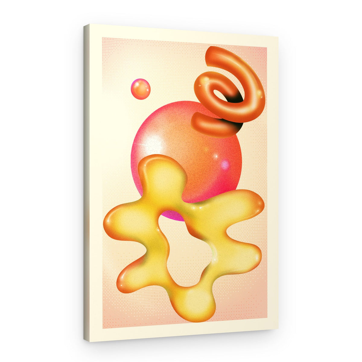 Vibrant Fluid Shapes – Canvas Print