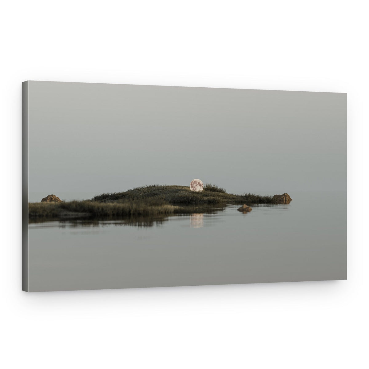 Moon Island Reflection – Canvas Print