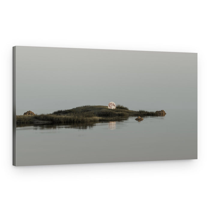 Moon Island Reflection – Canvas Print