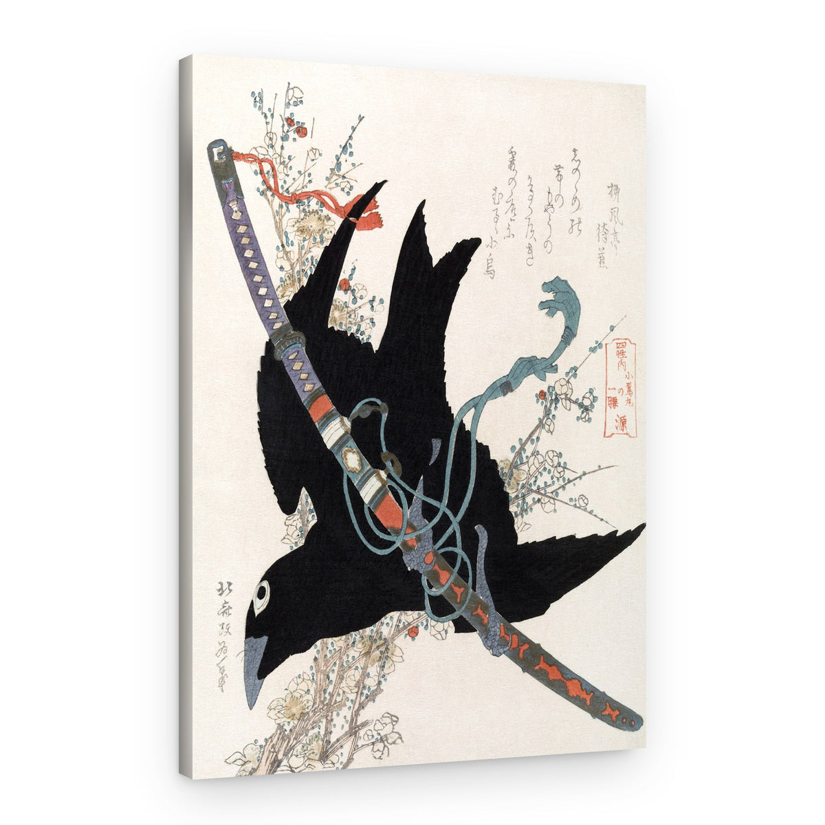 Hokusai's a Comparison of Genroku Poems and Shells (1760 1849) – Canvas Print