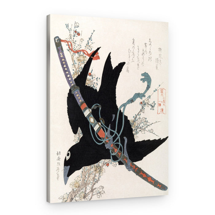 Hokusai's a Comparison of Genroku Poems and Shells (1760 1849) – Canvas Print
