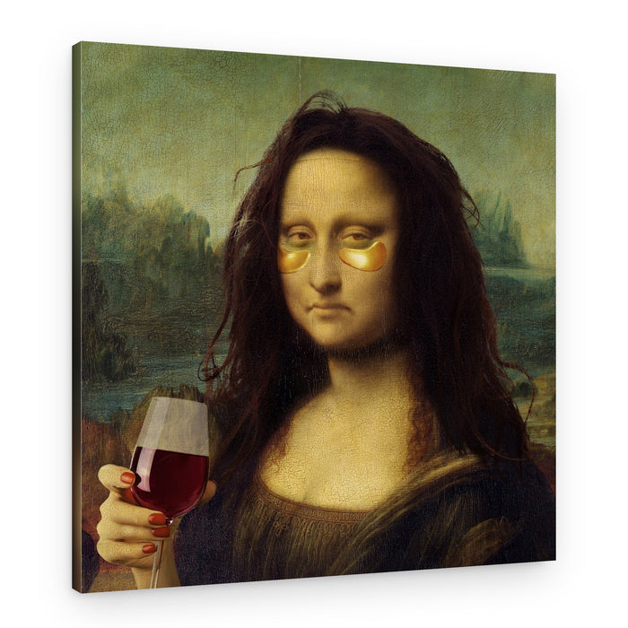 Mona Lisa Wine Night – Canvas Print