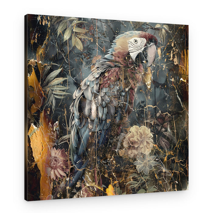 Vintage Parrot Jungle – Canvas Print