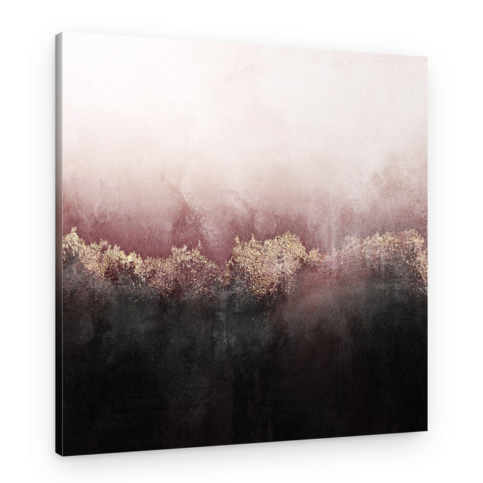 Golden Forest Mist – Canvas Print