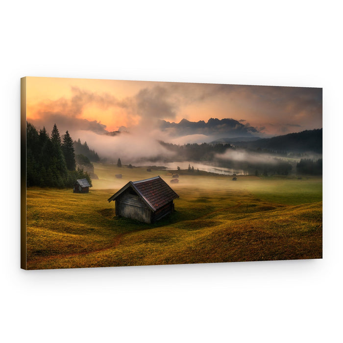 Bavarian morning – Canvas Print