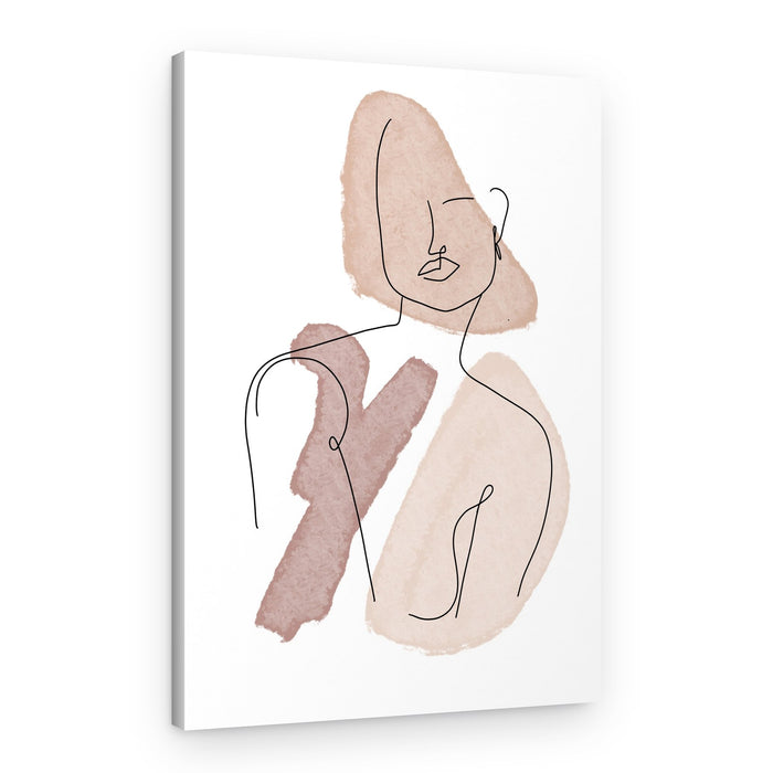 Abstract Line Woman – Canvas Print