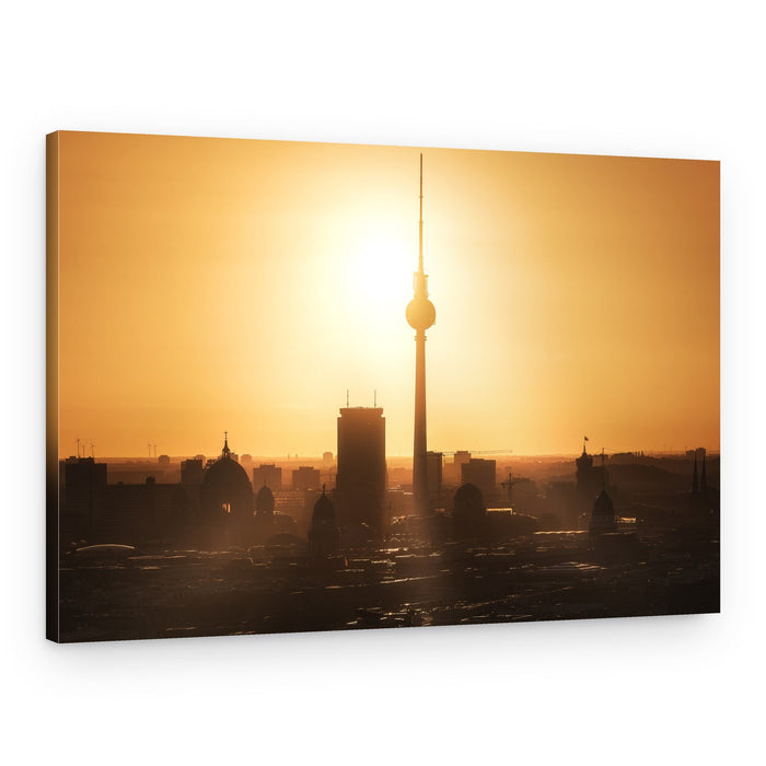 Berlin TV Tower Sunset – Canvas Print