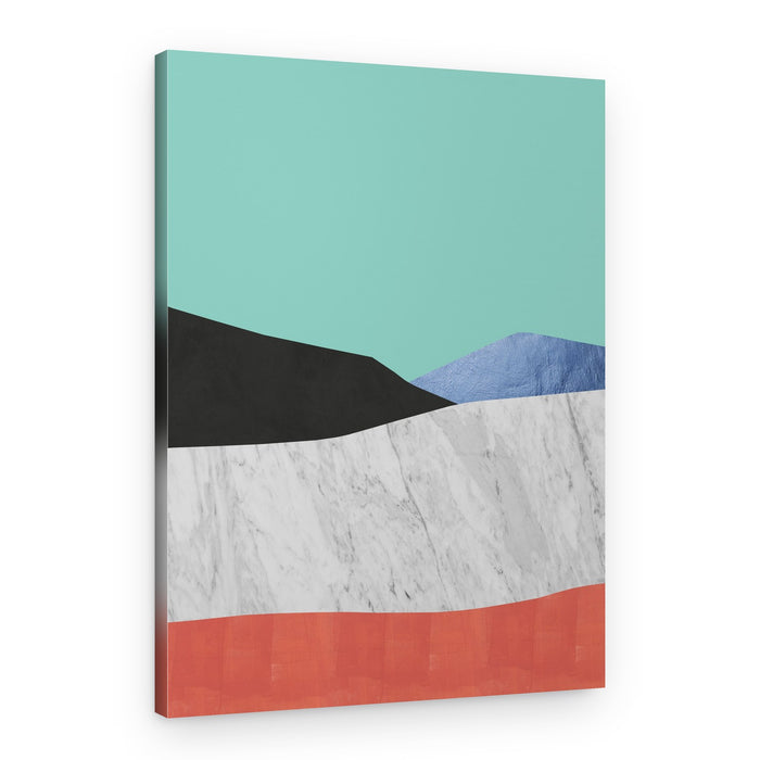 Geometric Mountain Horizon – Canvas Print