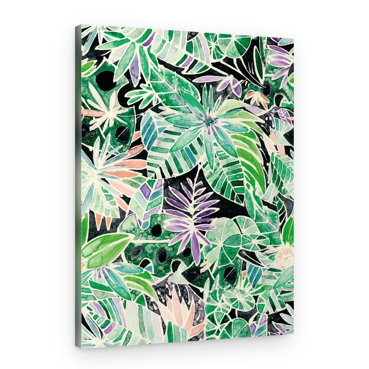 Vibrant Tropical Leaves – Canvas Print