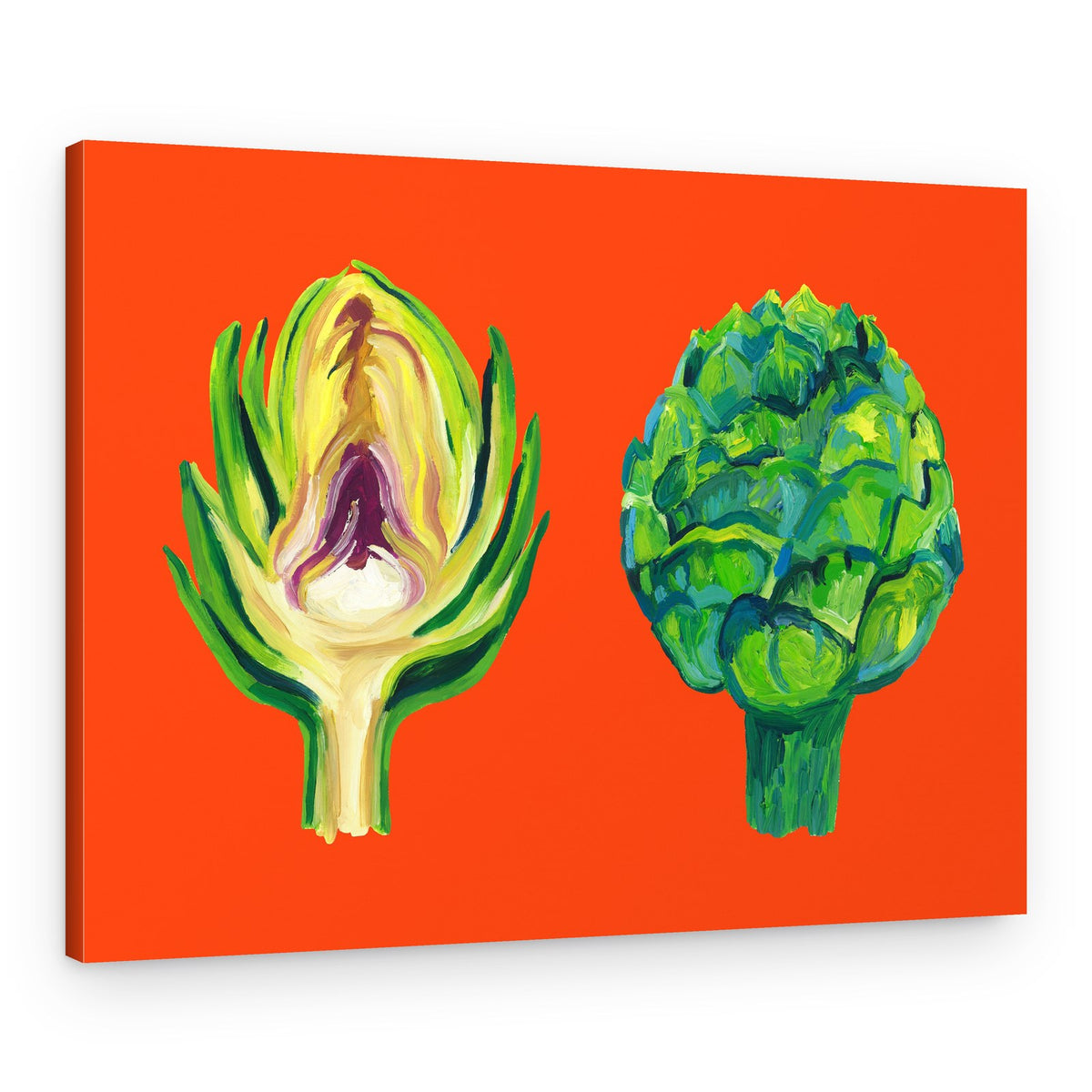 Fresh Green Artichokes – Canvas Print
