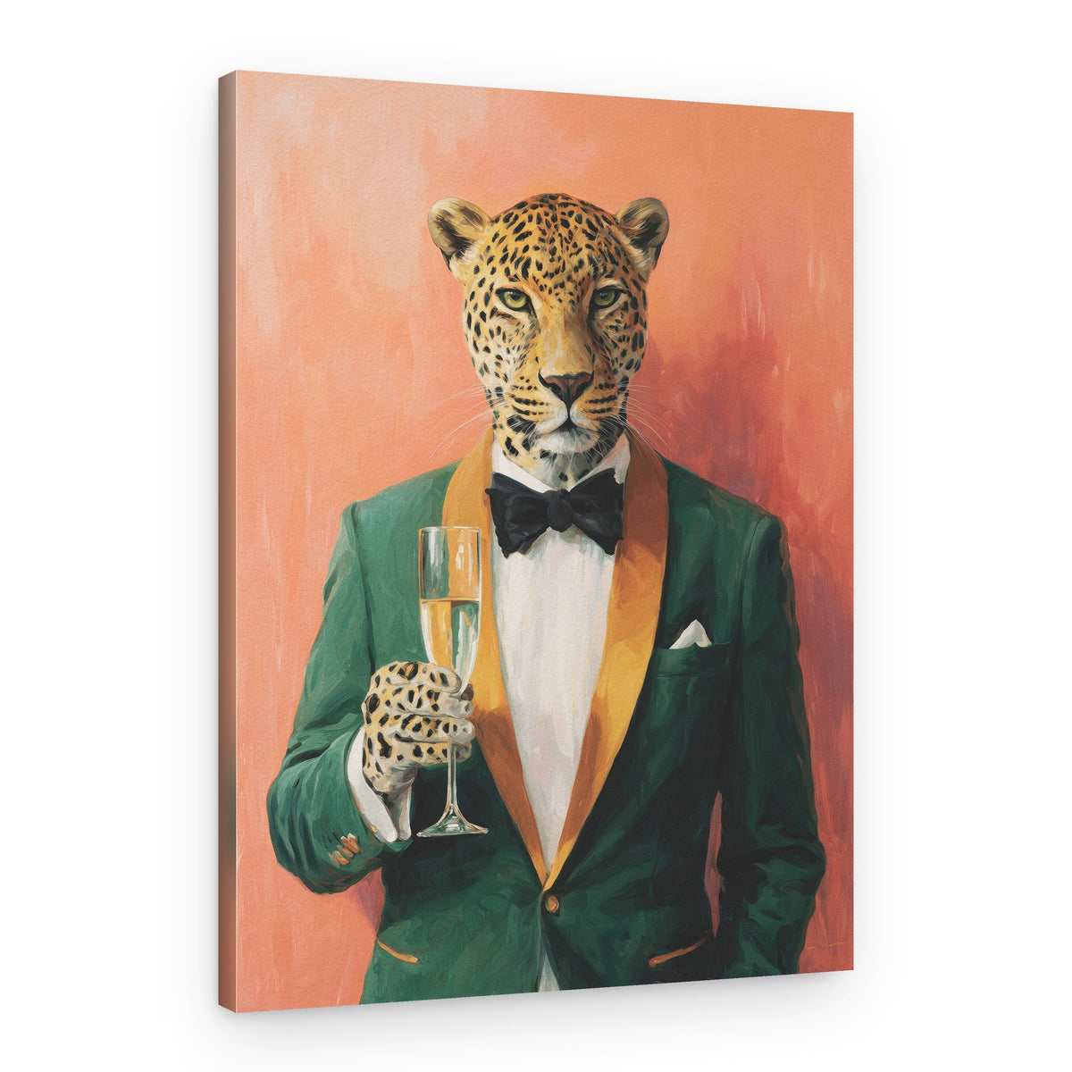 Dapper Leopard – Canvas Print