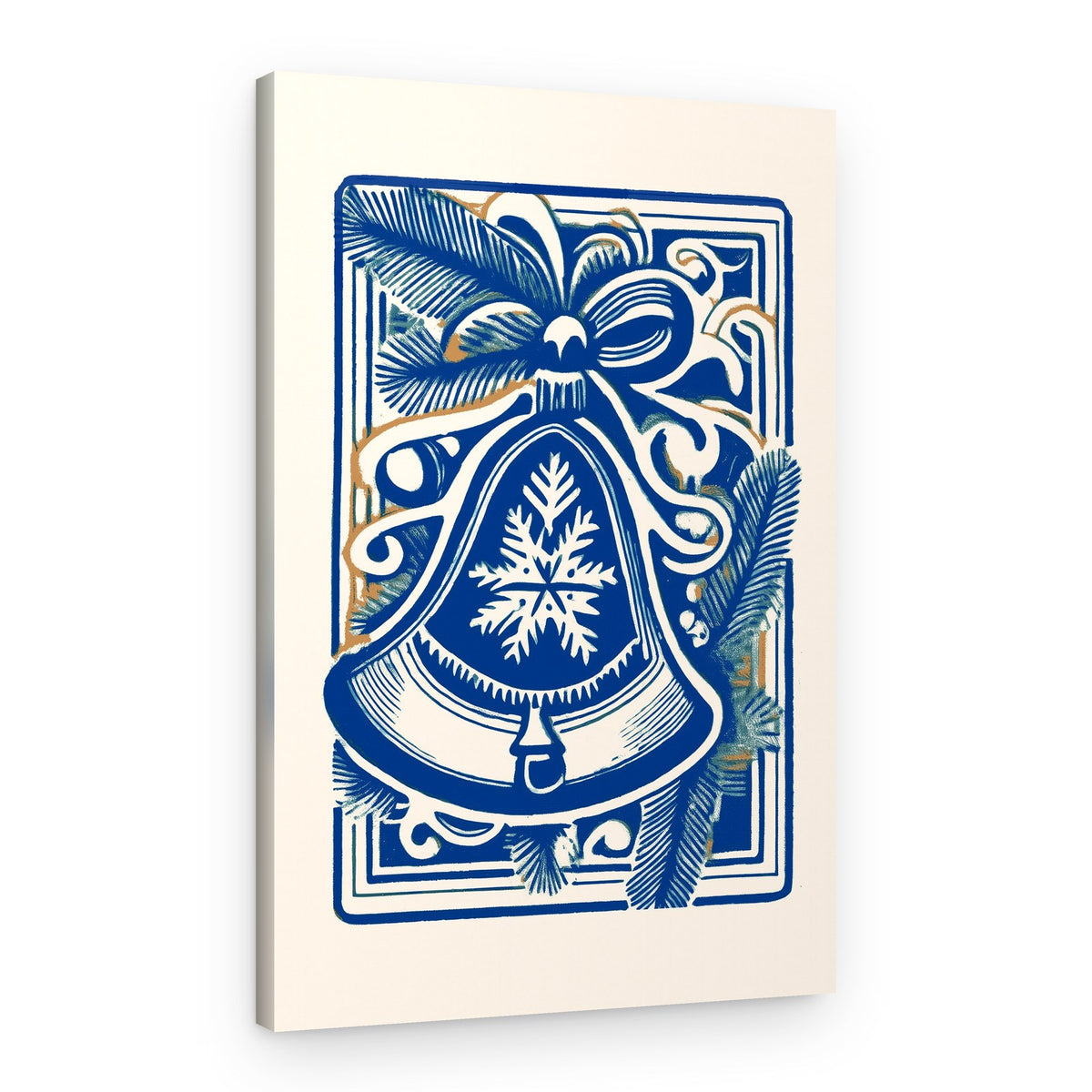 Elegant Holiday Bell – Canvas Print