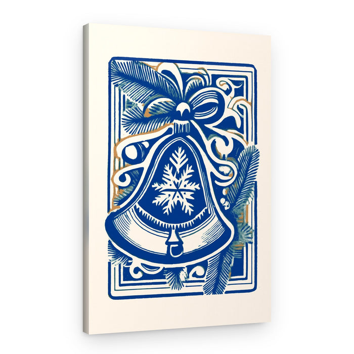 Elegant Holiday Bell – Canvas Print