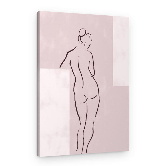 Blush Nude Figure – Canvas Print
