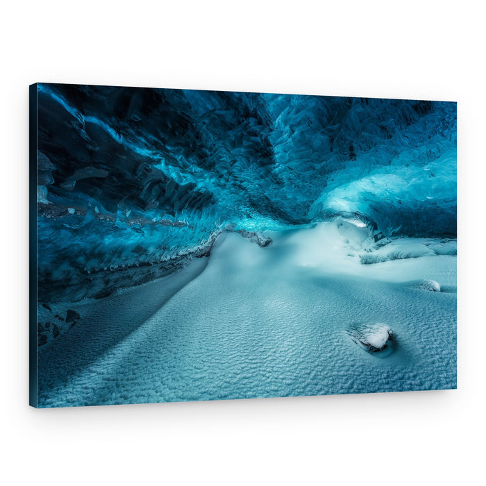 Ethereal Blue Ice Cave – Canvas Print