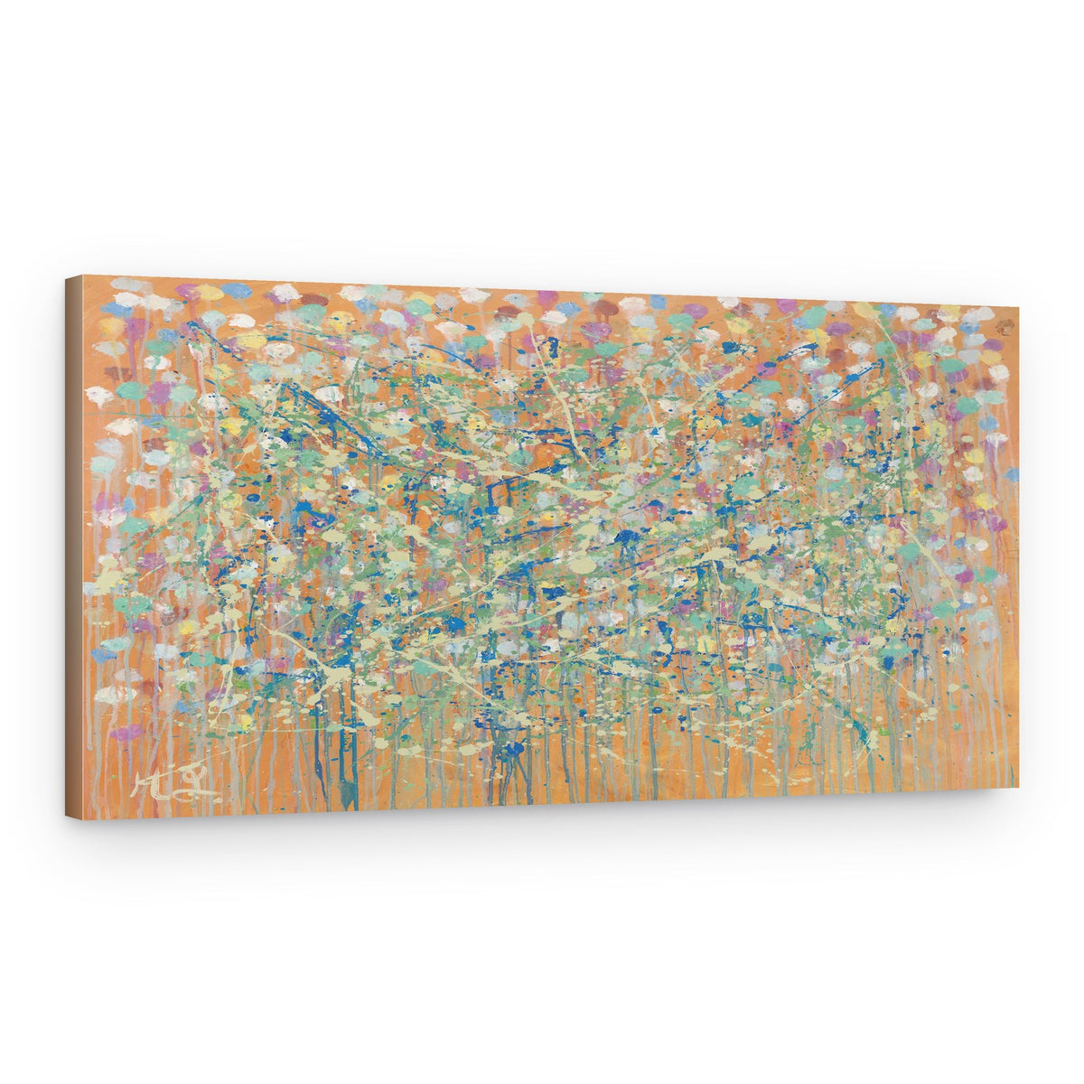 Colorful Drip Garden – Canvas Print