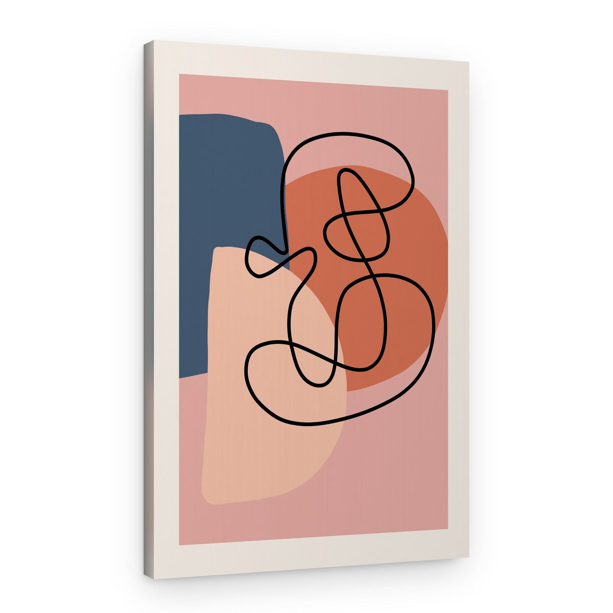 Organic Line Portrait – Canvas Print