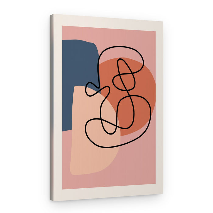 Organic Line Portrait – Canvas Print