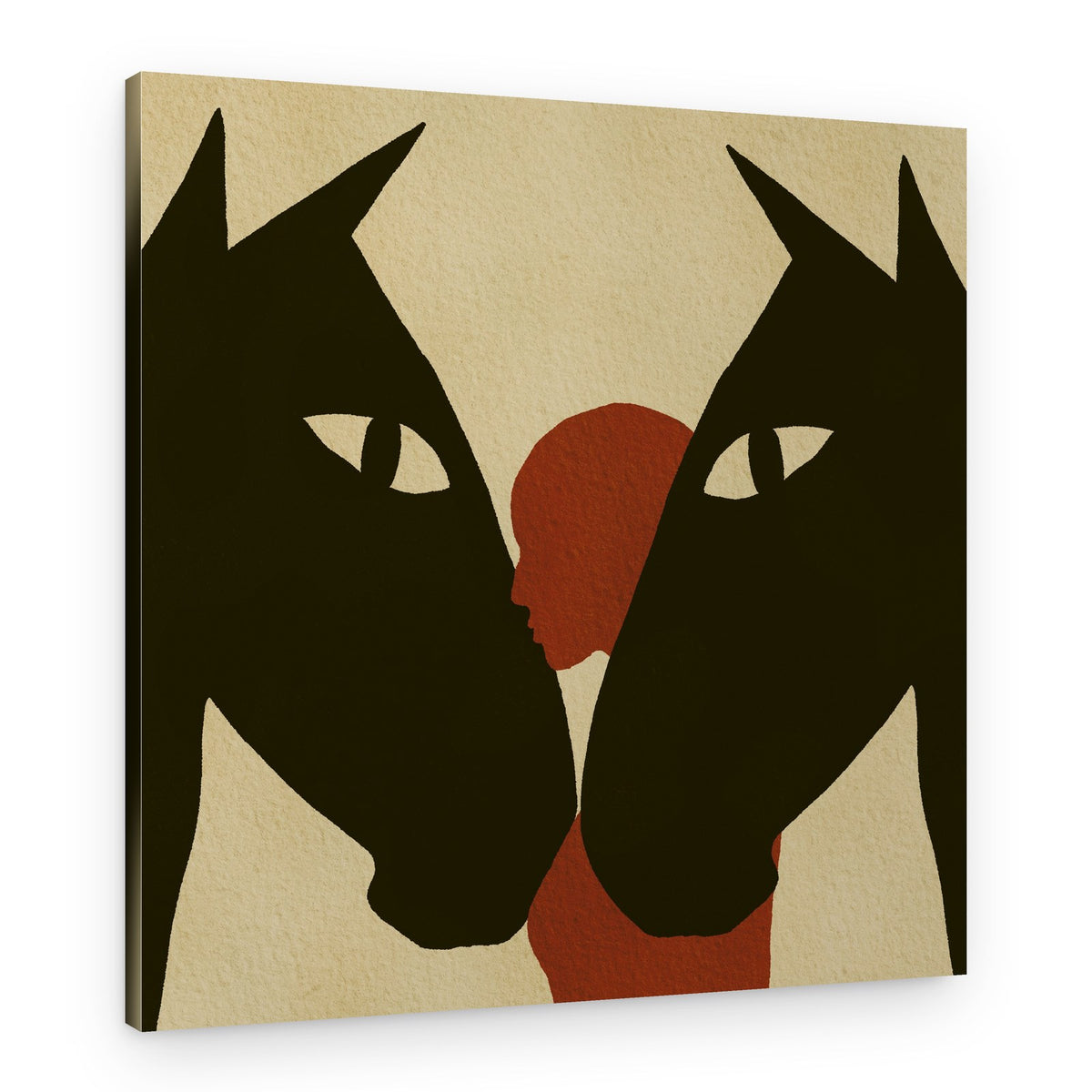 Horse and Human Bond – Canvas Print