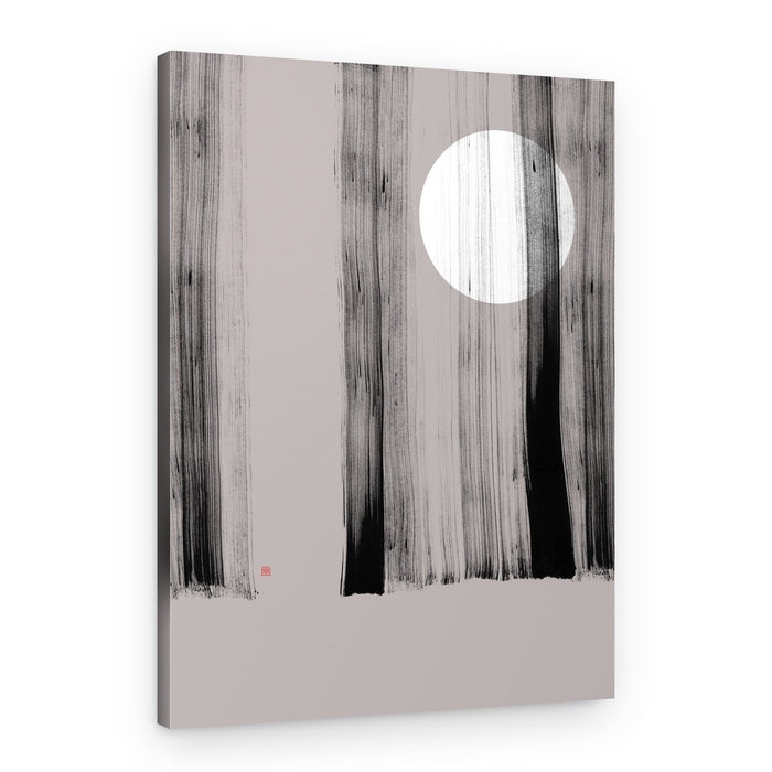 Moonlit Zen Forest – Canvas Print