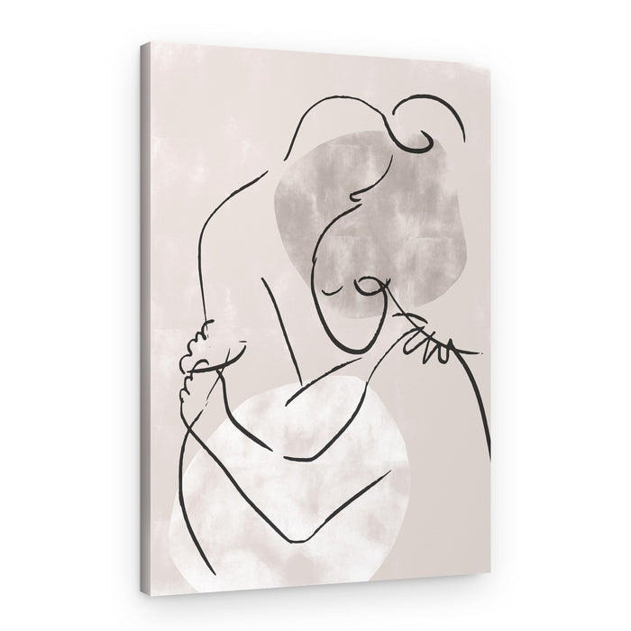 Mother Child Embrace – Canvas Print