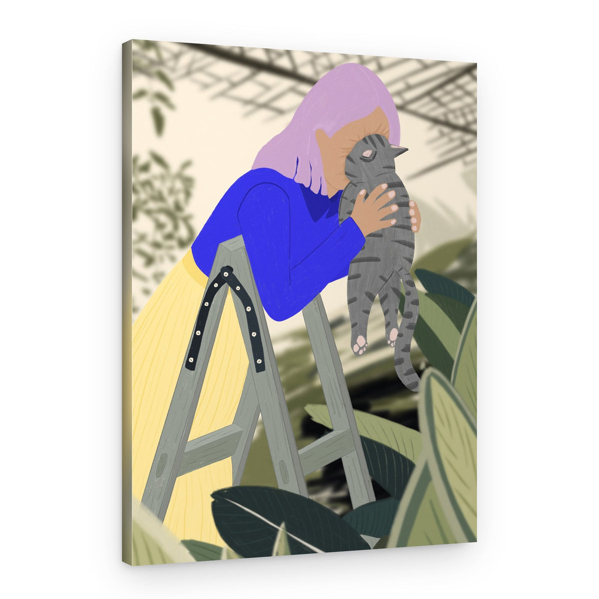 Hi Kitty, I love you – Canvas Print