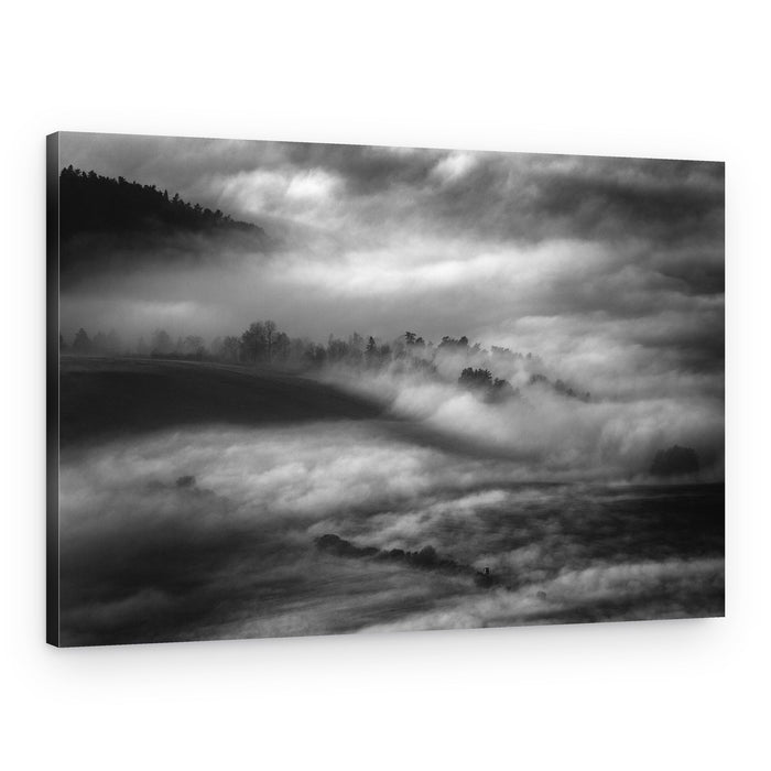 Misty Mountain Forest – Canvas Print