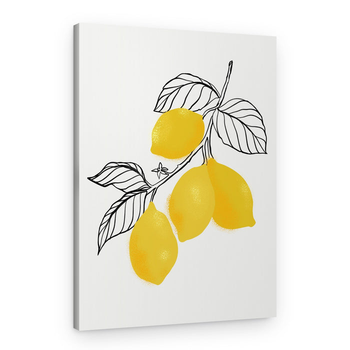 Yellow Lemon Branch – Canvas Print