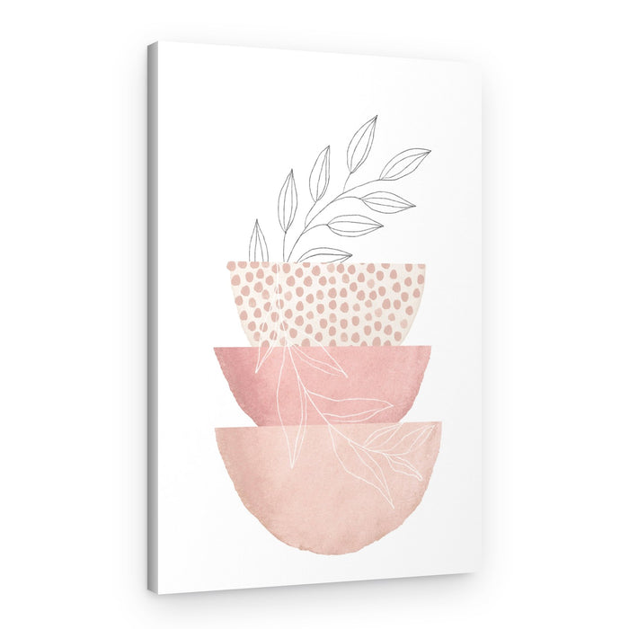 Blush Organic Bowls Plant – Canvas Print