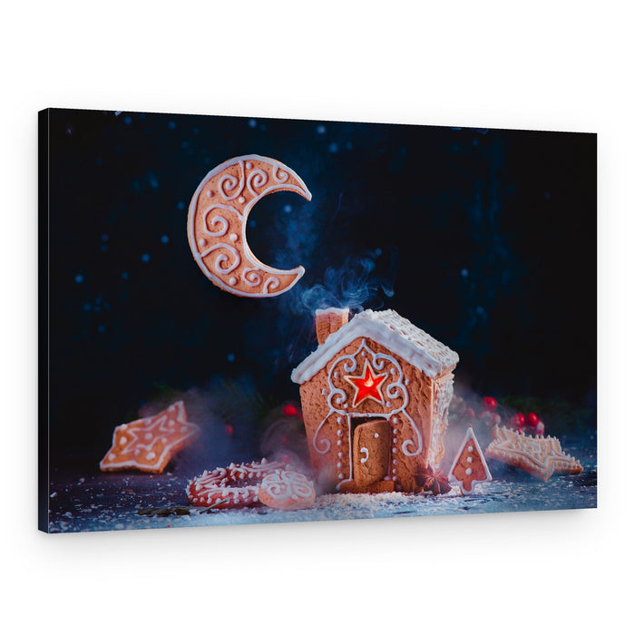 Magical Gingerbread Night – Canvas Print
