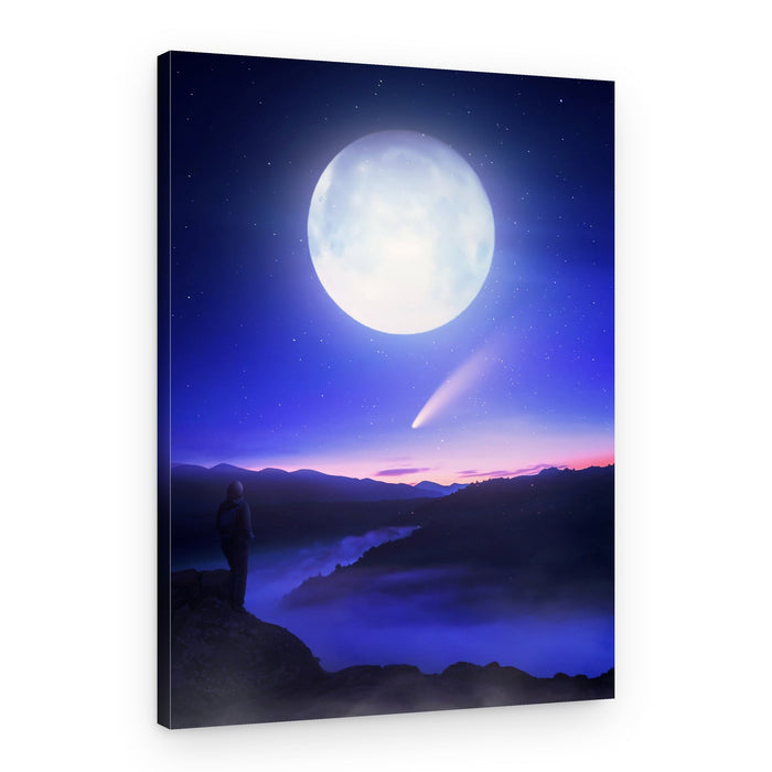 Cosmic Night Gaze – Canvas Print