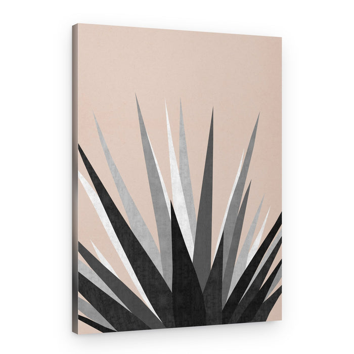 Chic Geometric Agave – Canvas Print